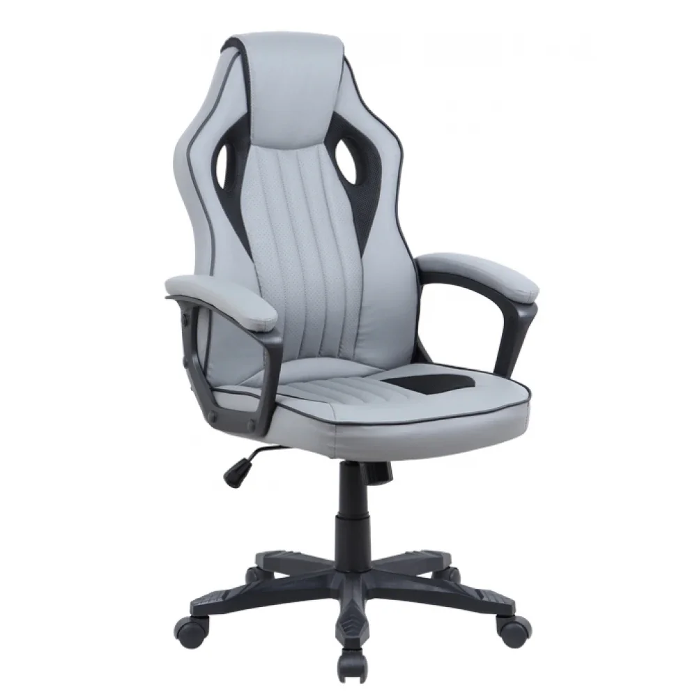 Кресло SitUp LUNA (Луна) PL (экокожа Grey/сетка Black)