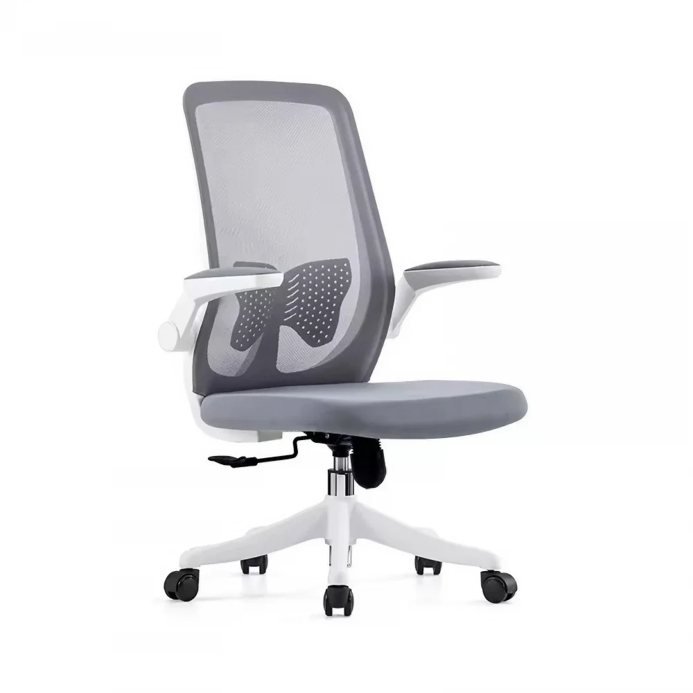 Кресло SitUp AMELIA (Амелия) B PL White (сетка Grey/ткань Grey) без подголовника