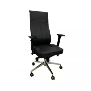 Кресло SitUp PARTNER (Партнер) Chrome (экокожа Black/Black)