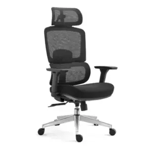 Кресло SitUp GARFILD (Гарфилд) Chrome (сетка Black/ткань Black)