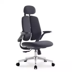 Кресло SitUp KWIN (Квин) Black Chrome (ткань Black/Black )