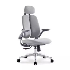 Кресло SitUp KWIN (Квин) Grey Chrome (ткань Grey/Grey)