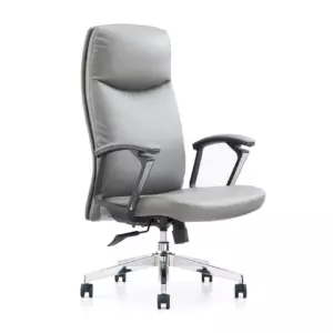 Кресло SitUp MARGUS (Маргус) Grey Chrome (экокожа GREY)