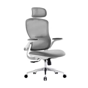 Кресло SitUp SITY (Сити) White Chrome (сетка Grey/Grey)