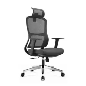Кресло SitUp POINT (Поинт) LUX BLACK Chrome (сетка Black/ Black)