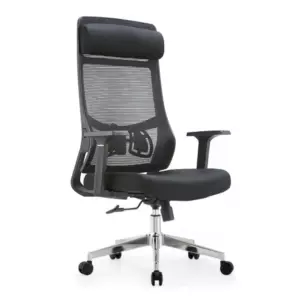 Кресло SitUp AURA LUX (Аура Люкс) Black Chrome (сетка Black/Black)