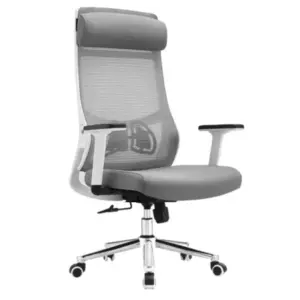 Кресло SitUp AURA LUX (Аура Люкс) White Chrome (сетка Grey/Grey)