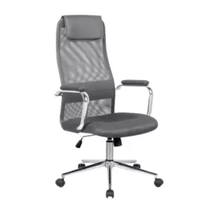 Кресло SitUp ALFA (Альфа) Chrome (сетка Grey/ткань Grey)